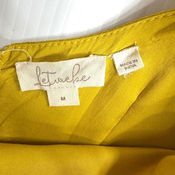 Anthropologie Let Me Be Slim Off Shoulder Puff Sleeve Dress M Cocktail Wedding - Picture 10 of 11